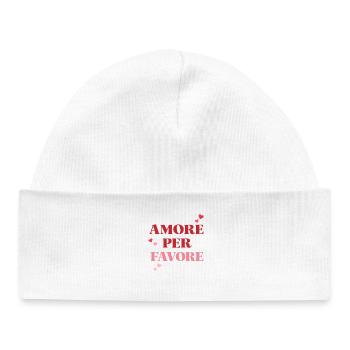 Amore per favore - Baby Organic Beanie - white - Front