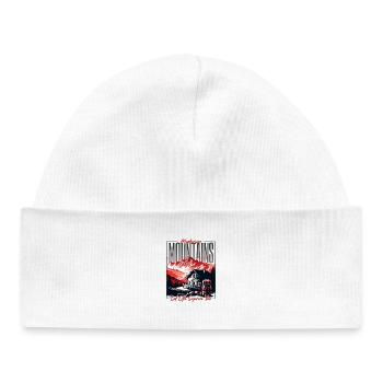 Mysterious Mountains Let Life Surprise You - Baby Organic Beanie - white - Front