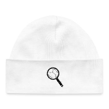 Broken magnifying glass sliver glass vector - Baby Organic Beanie - white - Front