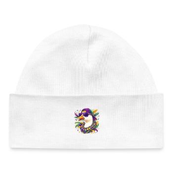 Mardi Gras Goose - Bonnet bébé bio - blanc - Devant