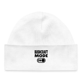 Bushcraft Mode ON – Turn on forest life - Baby Organic Beanie - white - Front