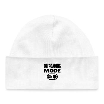 Mode tout-terrain ACTIVÉ – Aventure tout-terrain - Bonnet bébé bio - blanc - Devant