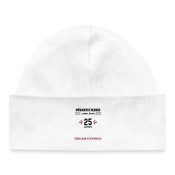 Hearing aid acoustician 25th anniversary 25th acoustician - Baby Organic Beanie - white - Front