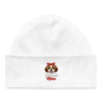 Beagle Mom Mama Rétro Vintage - Bonnet bébé bio - blanc - Devant
