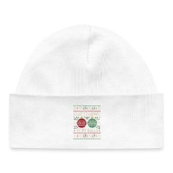 Hör auf, meine Eier anzustarren! Unangemessenes We - Baby Organic Mütze - Weiß - Vorne