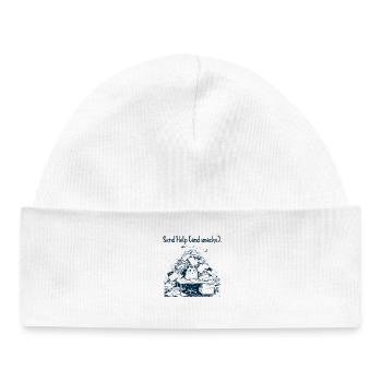 Hamster - Envoyez de l’aide et des encas - Bonnet bébé bio - blanc - Devant