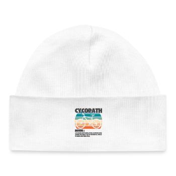 Cycopath Mountain Biking Retro Vintage - Baby Organic Beanie - white - Front