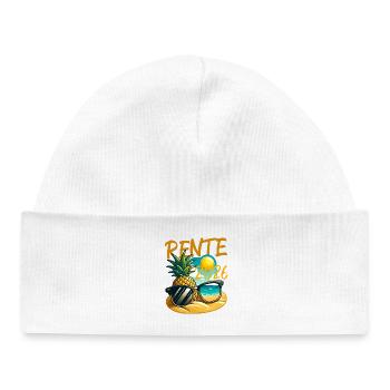 Pineapple Beach Retro 2026 Pension - Baby Organic Beanie - white - Front