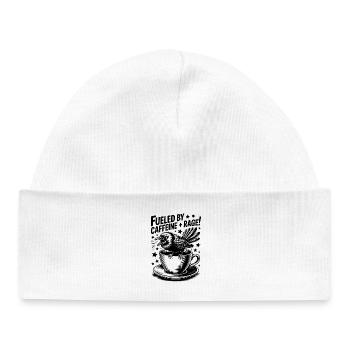 Dictons du café Caféine Cadeau drôle de café - Bonnet bébé bio - blanc - Devant