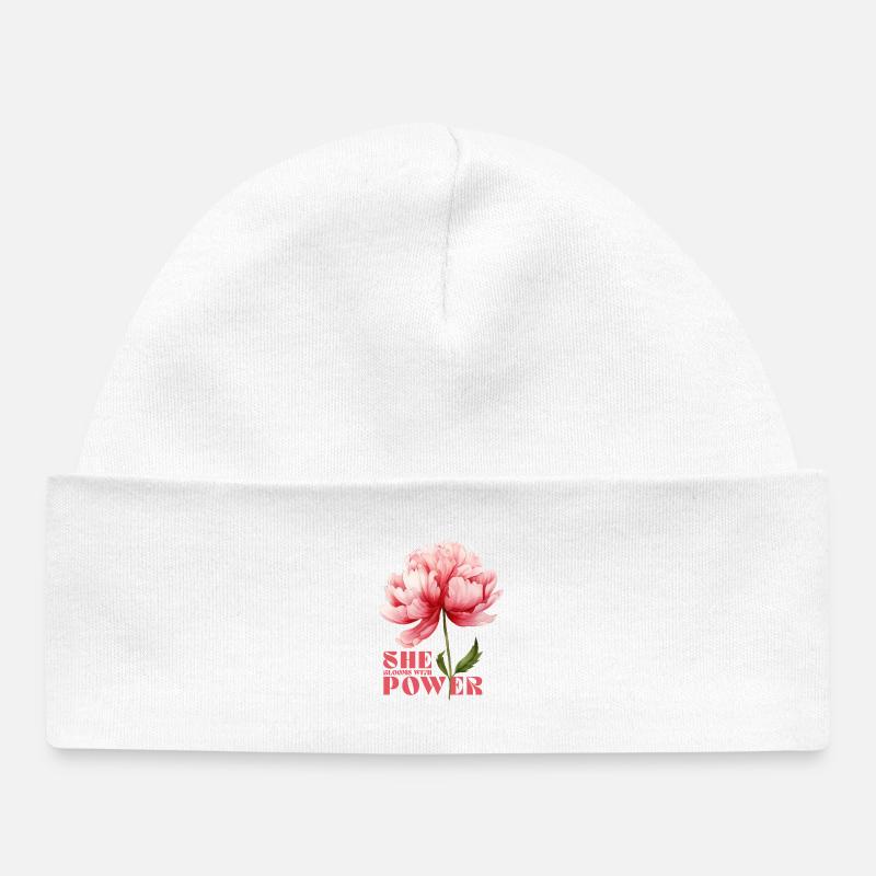 Elle déborde de puissance - Bonnet bébé bio - blanc