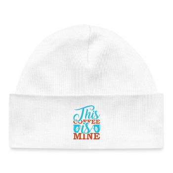 This Coffee Is Mine - Baby Organic Beanie - white - Front