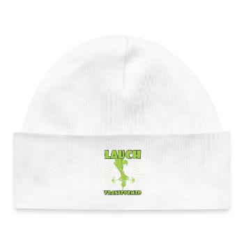 Weightlifter LEEK TRANSFORMED Funny - Baby Organic Beanie - white - Front