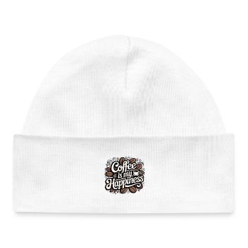 Coffee is my Joy - Baby Organic Beanie - white - Front