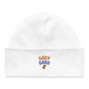 Baby Bara Capybara - Baby Organic Mütze - Weiß - Vorne