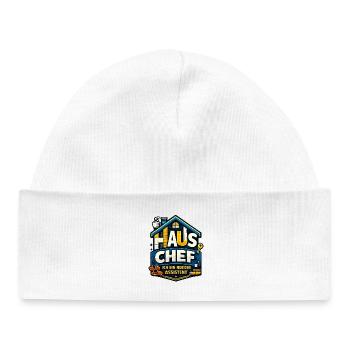 Chef de maison – Je ne suis que l’assistante - Bonnet bébé bio - blanc - Devant