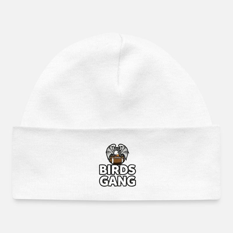 Les Eagles partent - Bonnet bébé bio - blanc