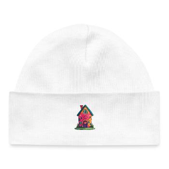 Herzhaus Farbtraum - Bonnet bébé bio - blanc - Devant