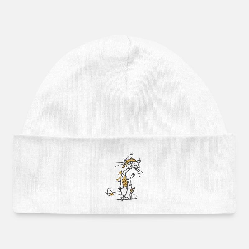 Resilient_Cat - Bonnet bébé bio - blanc
