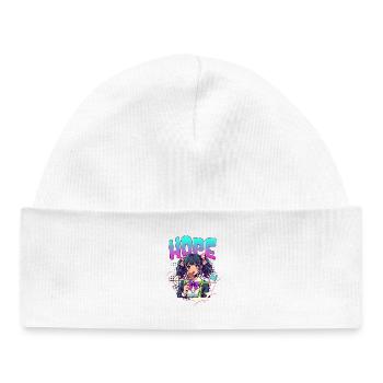 Anime Girl HOPE Lollipop – Kawaii Manga Style - Bonnet bébé bio - blanc - Devant