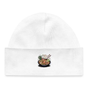 Funny Pasta Noodle Lover - Baby Organic Beanie - white - Front