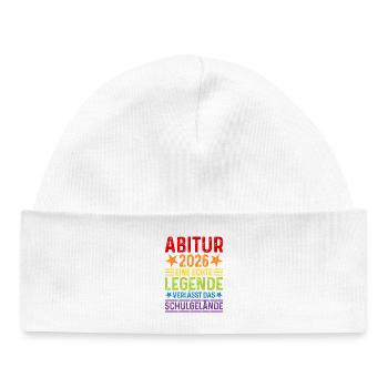 Abitur 2026: A legend leaves the school grounds - Baby Organic Beanie - white - Front