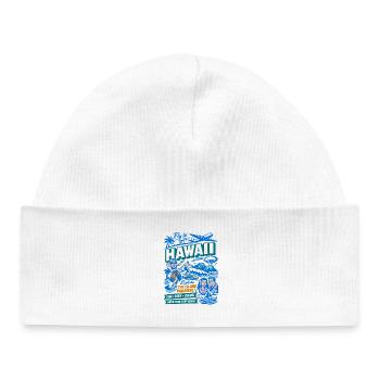 Hawaii Traumreise 50er Jahre Poster - Baby Organic Mütze - Weiß - Vorne