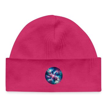 Galactic Color Wheel - Baby Organic Beanie - white - Front