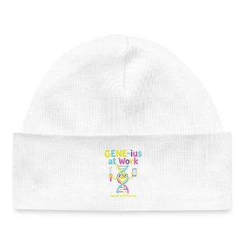 GENE ius at work Science Humor - Baby Organic Beanie - white - Front