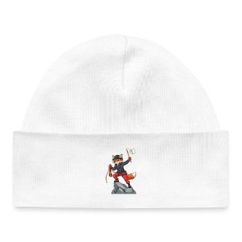 Hiking Mountains Trekking Hikers Outdoor Nature Forest - Baby Organic Beanie - white - Front