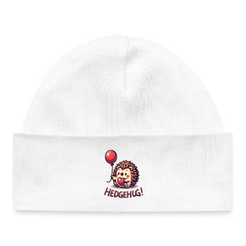 Hedgehog Herzballon Umarmung - Baby Organic Mütze - Weiß - Vorne