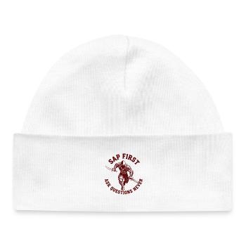 Real Villain Roleplay Nerd Humor - Baby Organic Beanie - white - Front