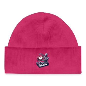 Robotic love of the heart - Baby Organic Beanie - white - Front