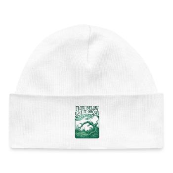 Flow below, growth above | Aquascaping - Baby Organic Beanie - white - Front