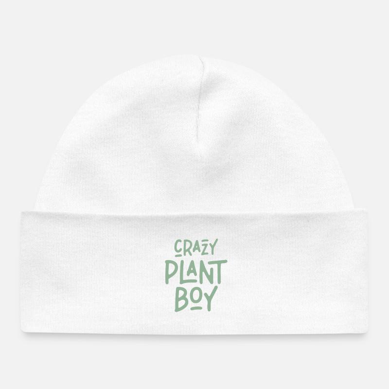 GarçonPlanteFolle - Bonnet bébé bio - blanc