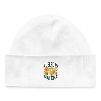 Angetrieben von Matcha, ruhigem, aber koffeinhaltigem Matcha-Tee - Baby Organic Mütze - Weiß - Vorne