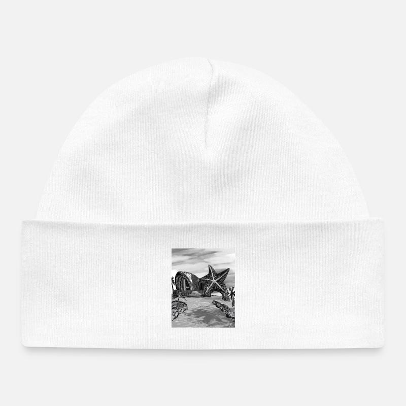 Art de l’île Starfish Dome - Bonnet bébé bio - blanc