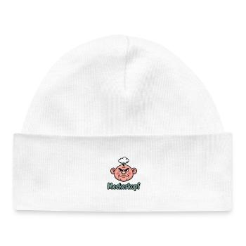 Complainer Funny Complainer Cartoon Head - Baby Organic Beanie - white - Front