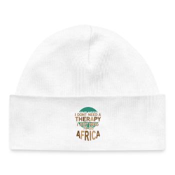 Safari Afrique : Savane faunique du Serengeti - Bonnet bébé bio - blanc - Devant