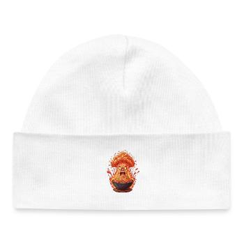 Wutbowl Burning Rice Dish - Baby Organic Beanie - white - Front