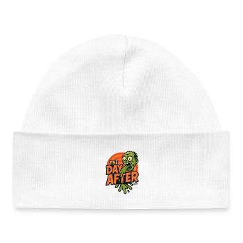 Le jour après la fête zombie splash - Bonnet bébé bio - blanc - Devant