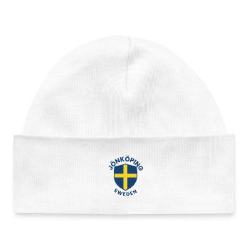 Jönköping Shield Swedish Cross - Baby Organic Beanie - white - Front
