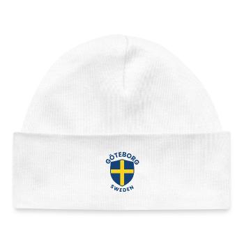 Wappen des Göteborger Schildes Schweden - Baby Organic Mütze - Weiß - Vorne