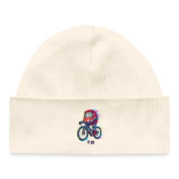 Daruma Radfahrer-Neonsprint - Baby Organic Mütze - Weiß - Vorne