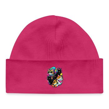 Neon Cats DJ Quartet - Baby Organic Beanie - white - Front