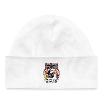 Full throttle into taxes - Baby Organic Beanie - white - Front