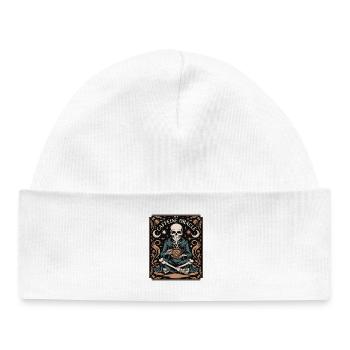 The Caffeine Oracle Skeleton Coffee Oracle - Baby Organic Beanie - white - Front