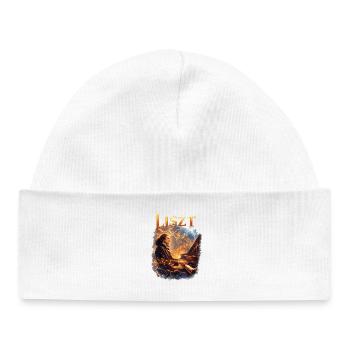 LISZT Fire Melodies on the Piano - Baby Organic Beanie - white - Front