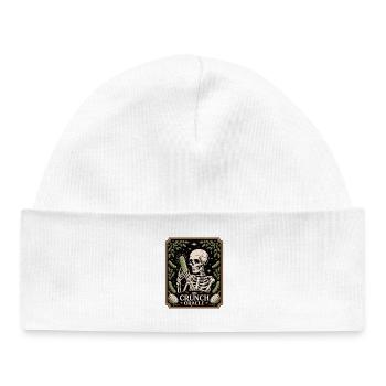 Le croquant squelette d’oracle avec humour concombre - Bonnet bébé bio - blanc - Devant
