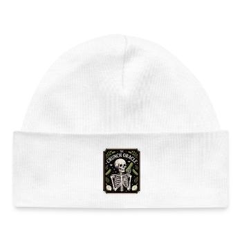 Le croquant Oracle Squelette Et Concombres Humour - Bonnet bébé bio - blanc - Devant