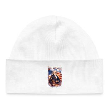 Lightning Flag Portrait - Baby Organic Beanie - white - Front